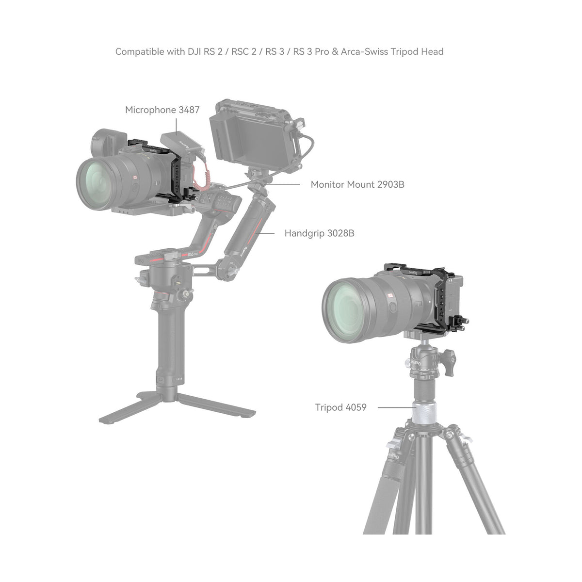 SmallRig Full Camera Cage Kit for Sony a6700-4336