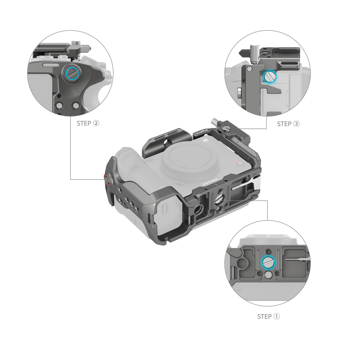 SmallRig HawkLock Quick Release Cage Kit for Sony FX3 and FX30-4770