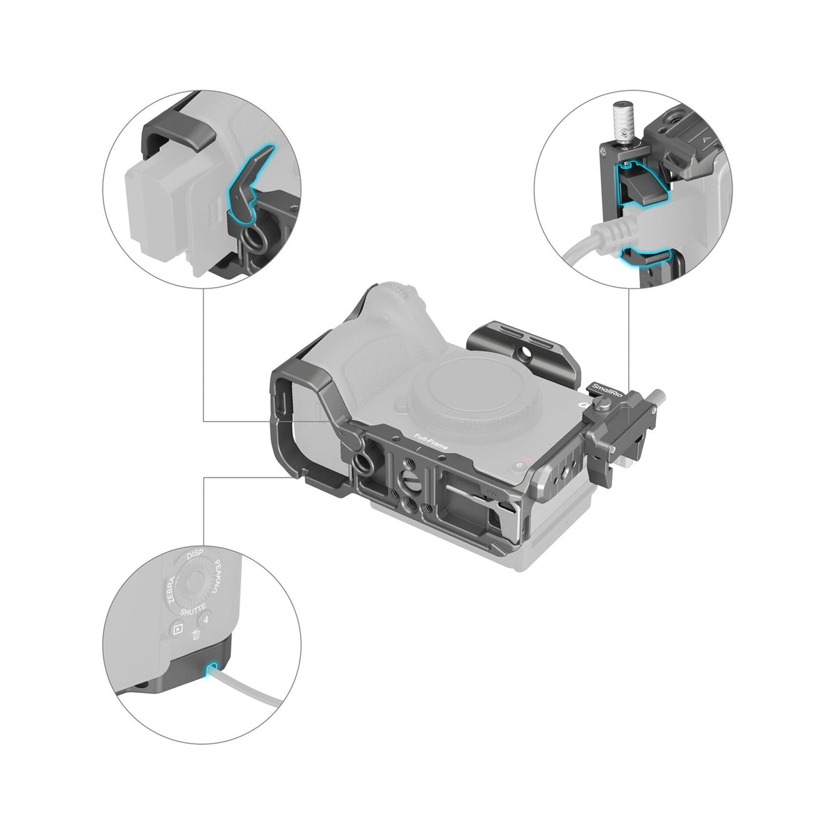 SmallRig HawkLock Quick Release Cage Kit for Sony FX3 and FX30-4770