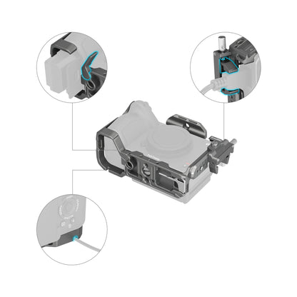 SmallRig HawkLock Quick Release Cage Kit for Sony FX3 and FX30-4770