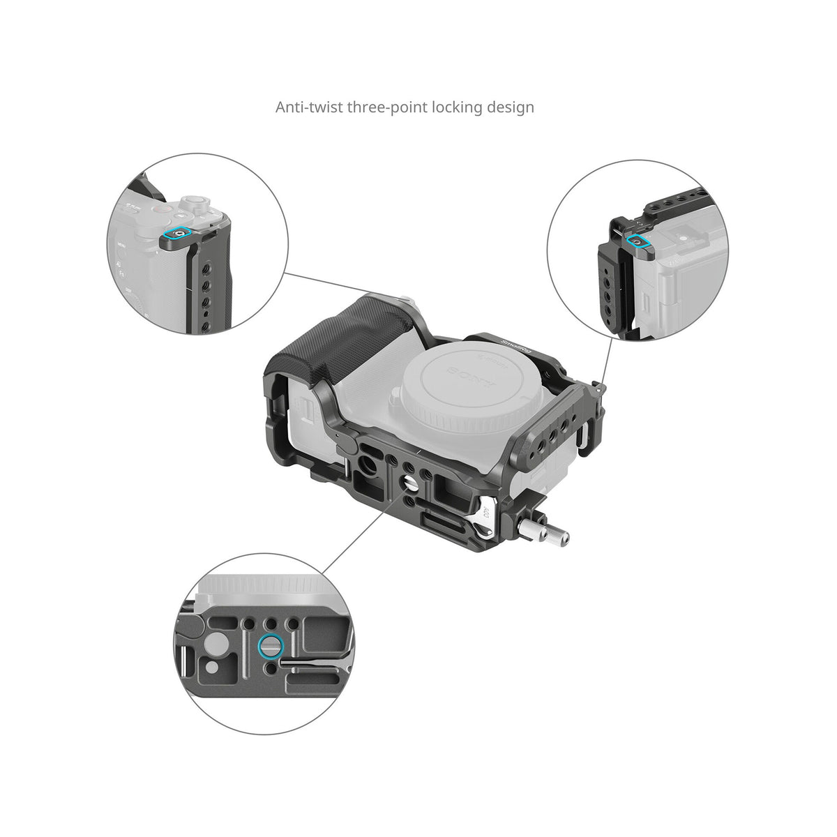 SmallRig HawkLock Quick Release Cage Kit for Sony ZV-E10 II-4949