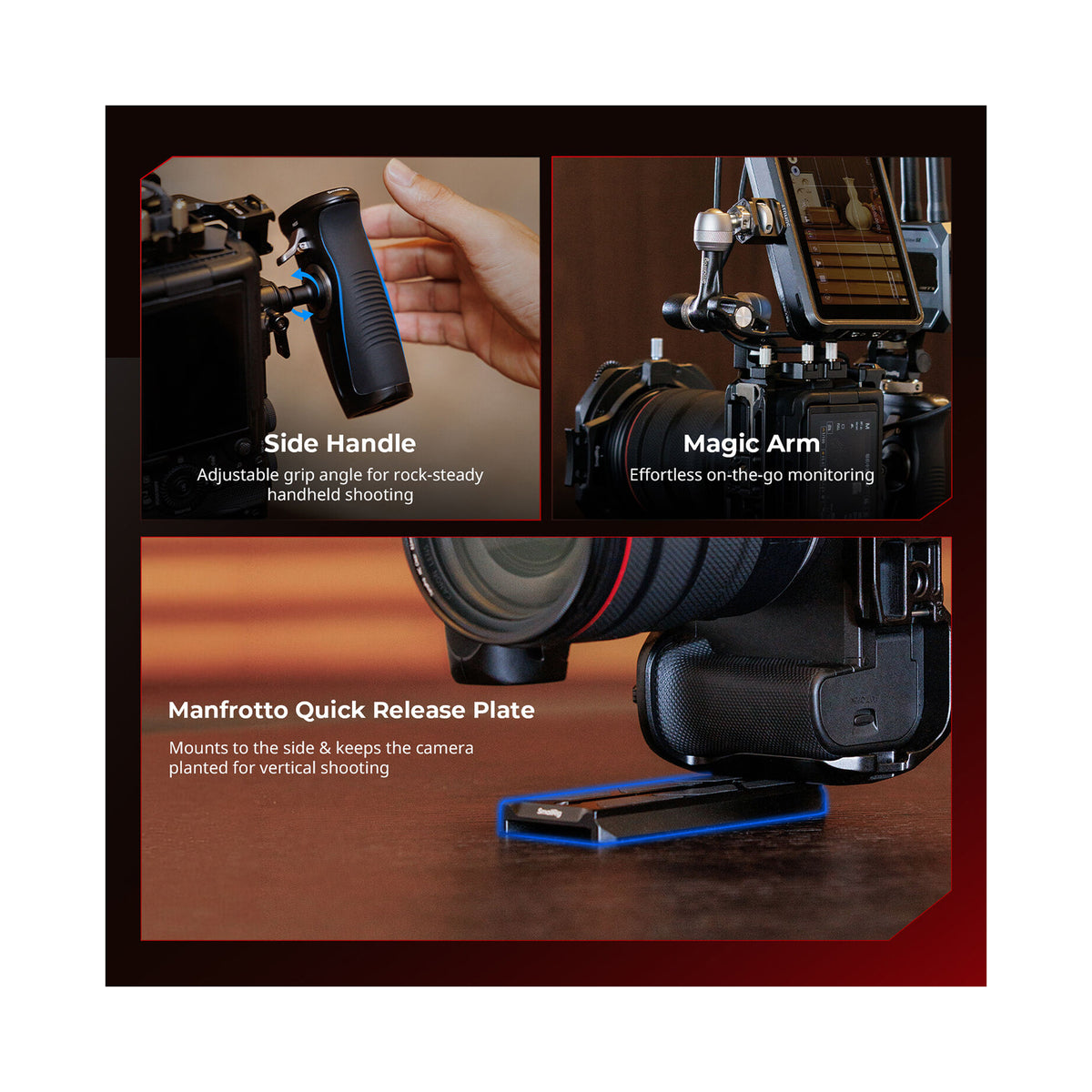 SmallRig HawkLock Quick Release Camera Cage for Canon EOS R6 V-6372