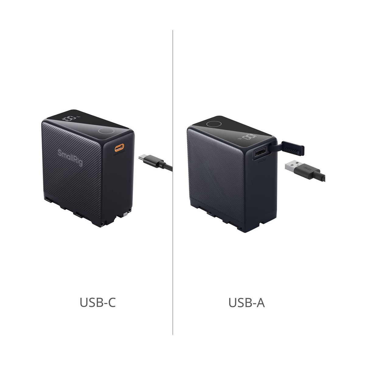 SmallRig L-Series/NP-F970 USB-C Rechargeable Camera Battery (Black) – 4469