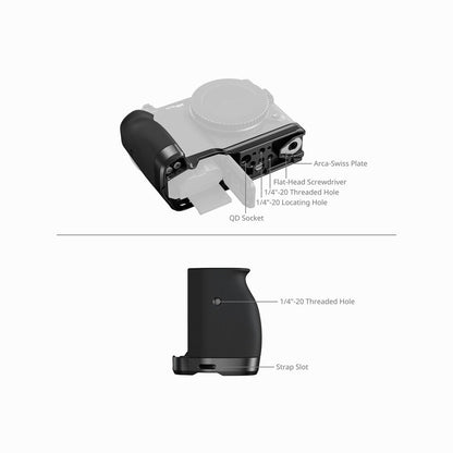SmallRig L-Shaped Mount Plate with Silicone Handle for Nikon ZR 5466