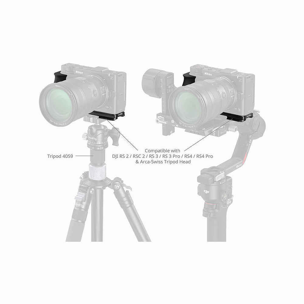 SmallRig L-Shaped Mount Plate with Silicone Handle for Nikon ZR 5466