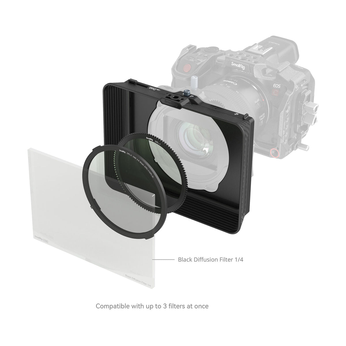 SmallRig Matte Box with Adjustable Clamp and VND Kit-4411