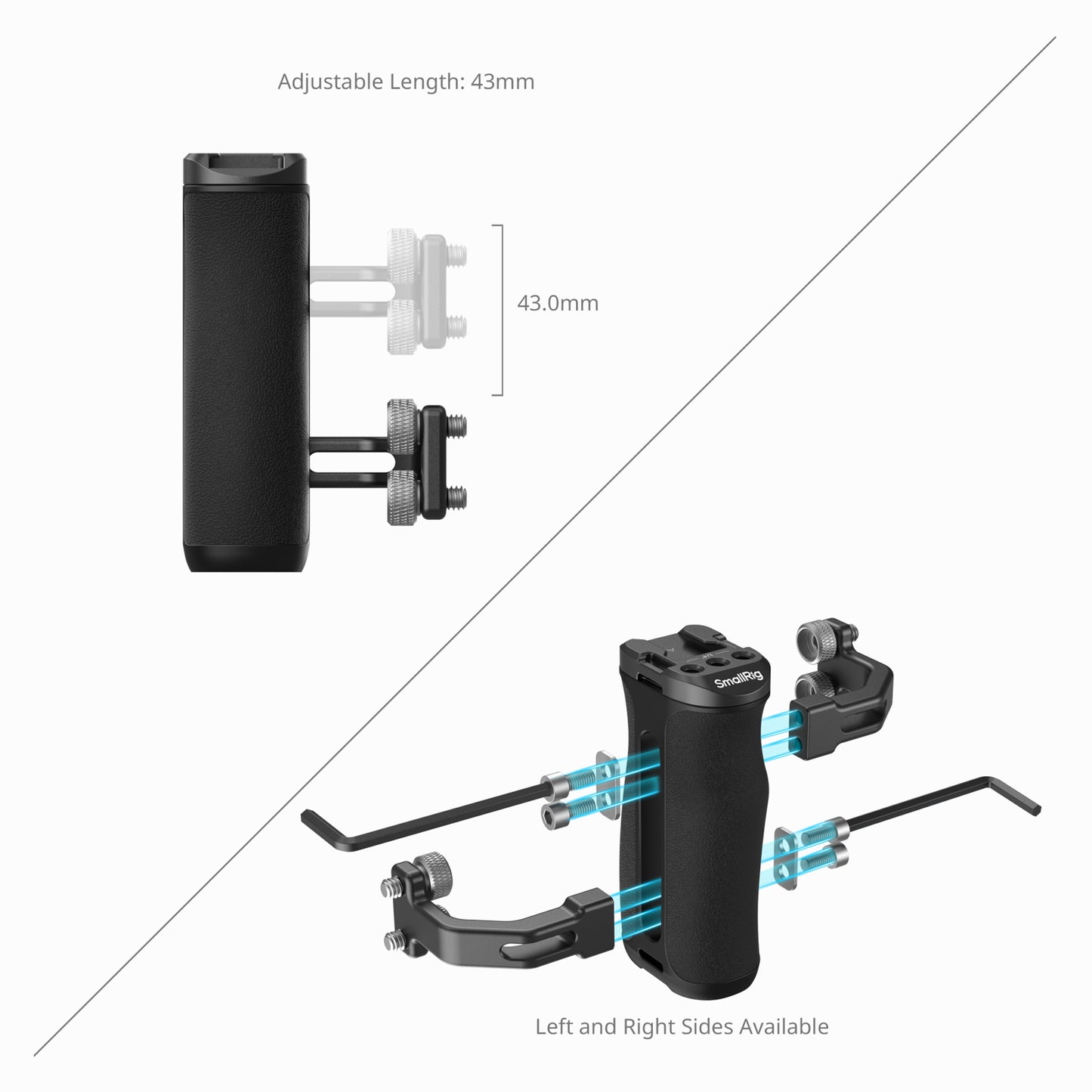 SmallRig Mini Side Handle with 1/4"-20 Screws-4756