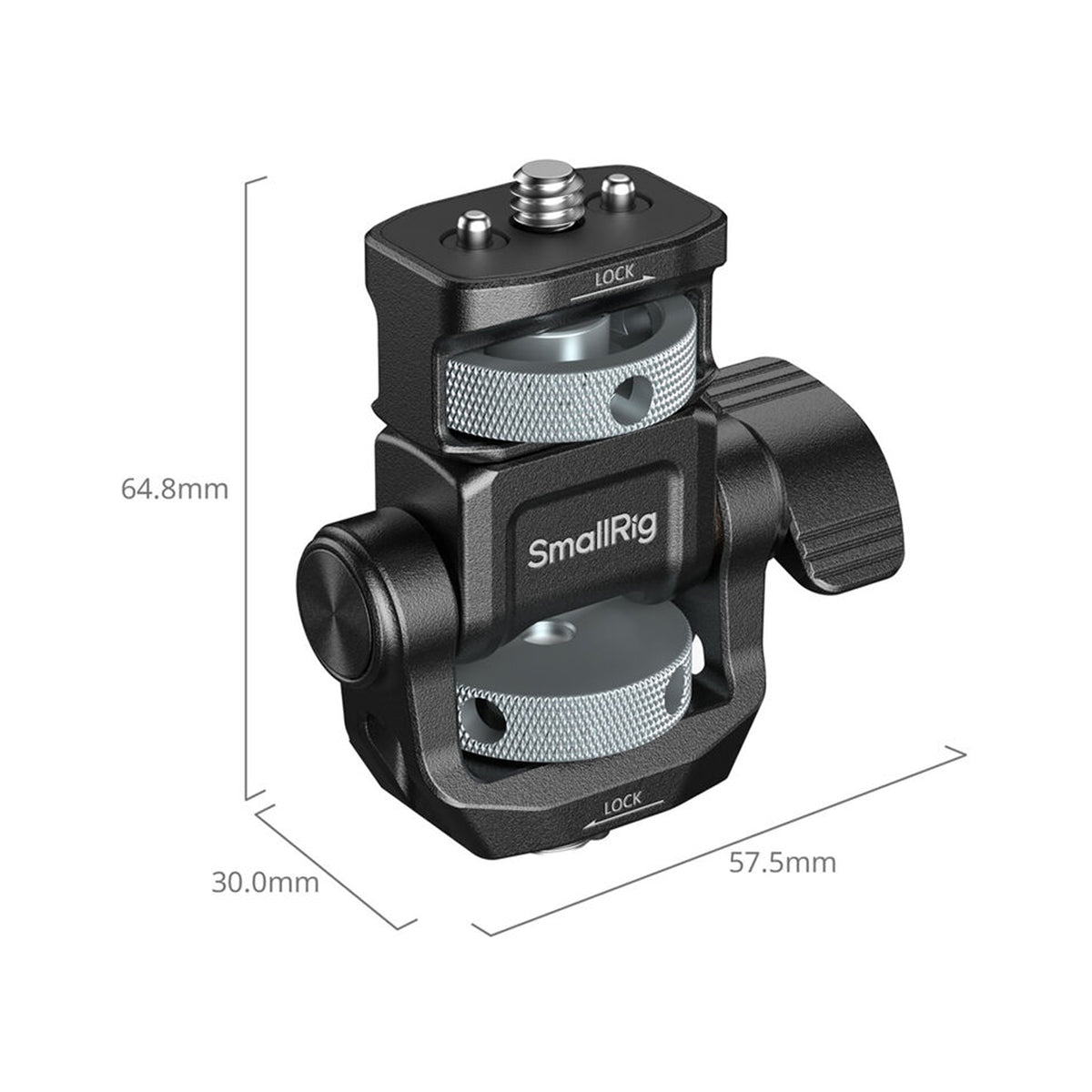 SmallRig Monitor Support for Horizontal & Vertical Shooting with ARRI 3/8"-16 Locating Screw – 6314