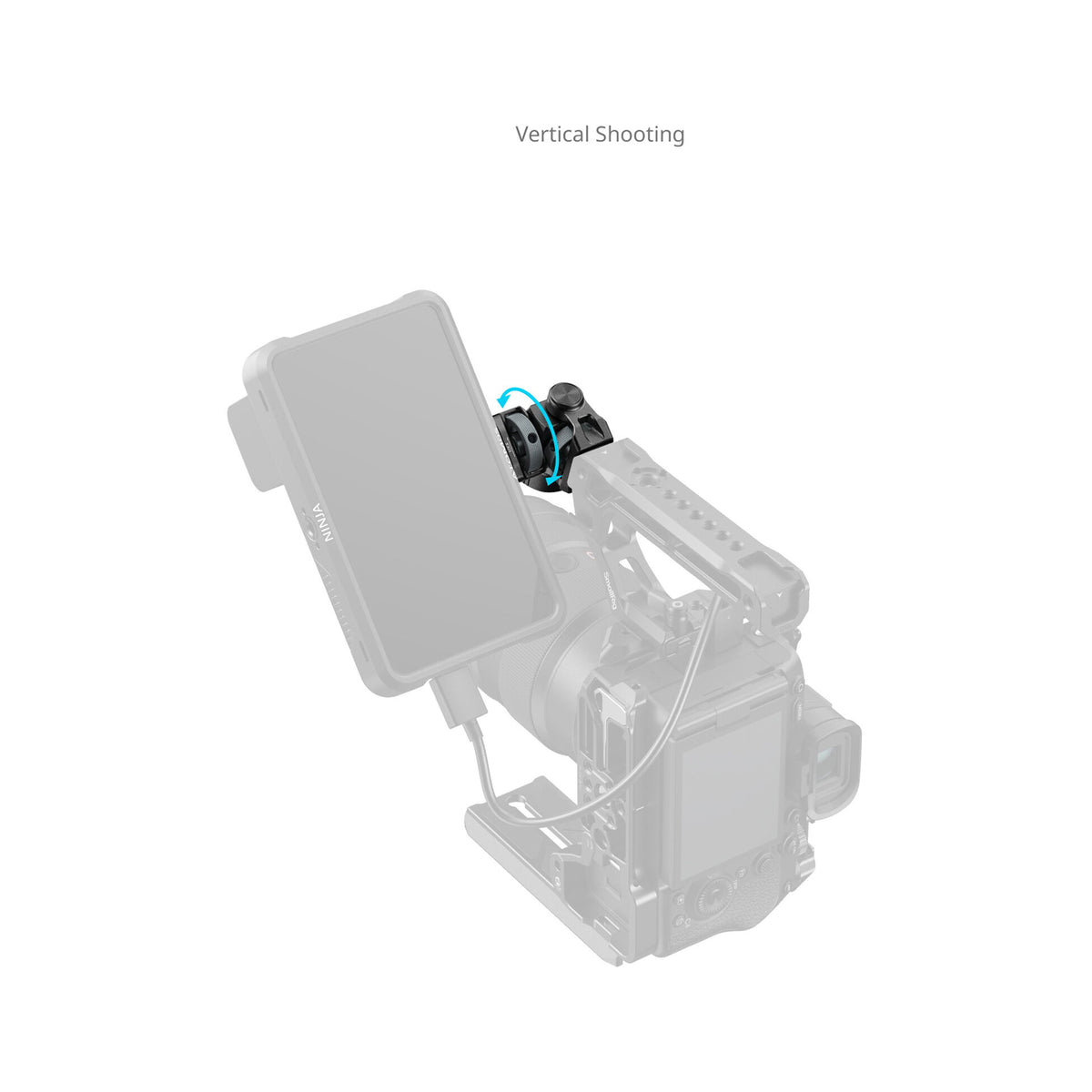 SmallRig Monitor Support for Horizontal & Vertical Shooting with ARRI 3/8"-16 Locating Screw – 6314