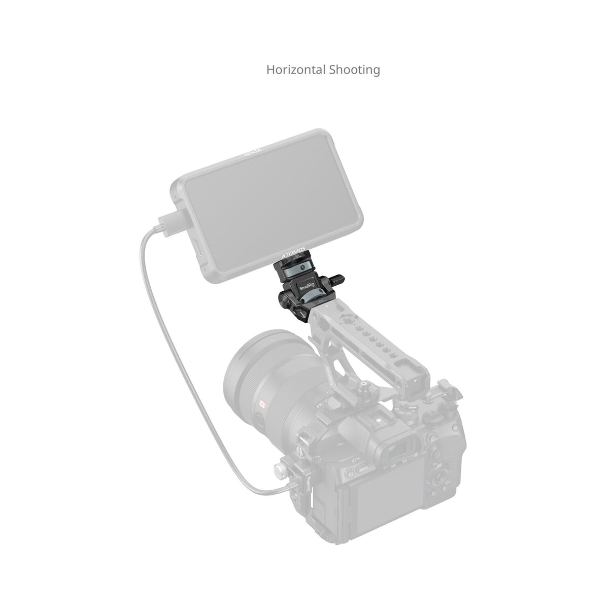 SmallRig Monitor Support for Horizontal & Vertical Shooting with ARRI 3/8"-16 Locating Screw – 6314