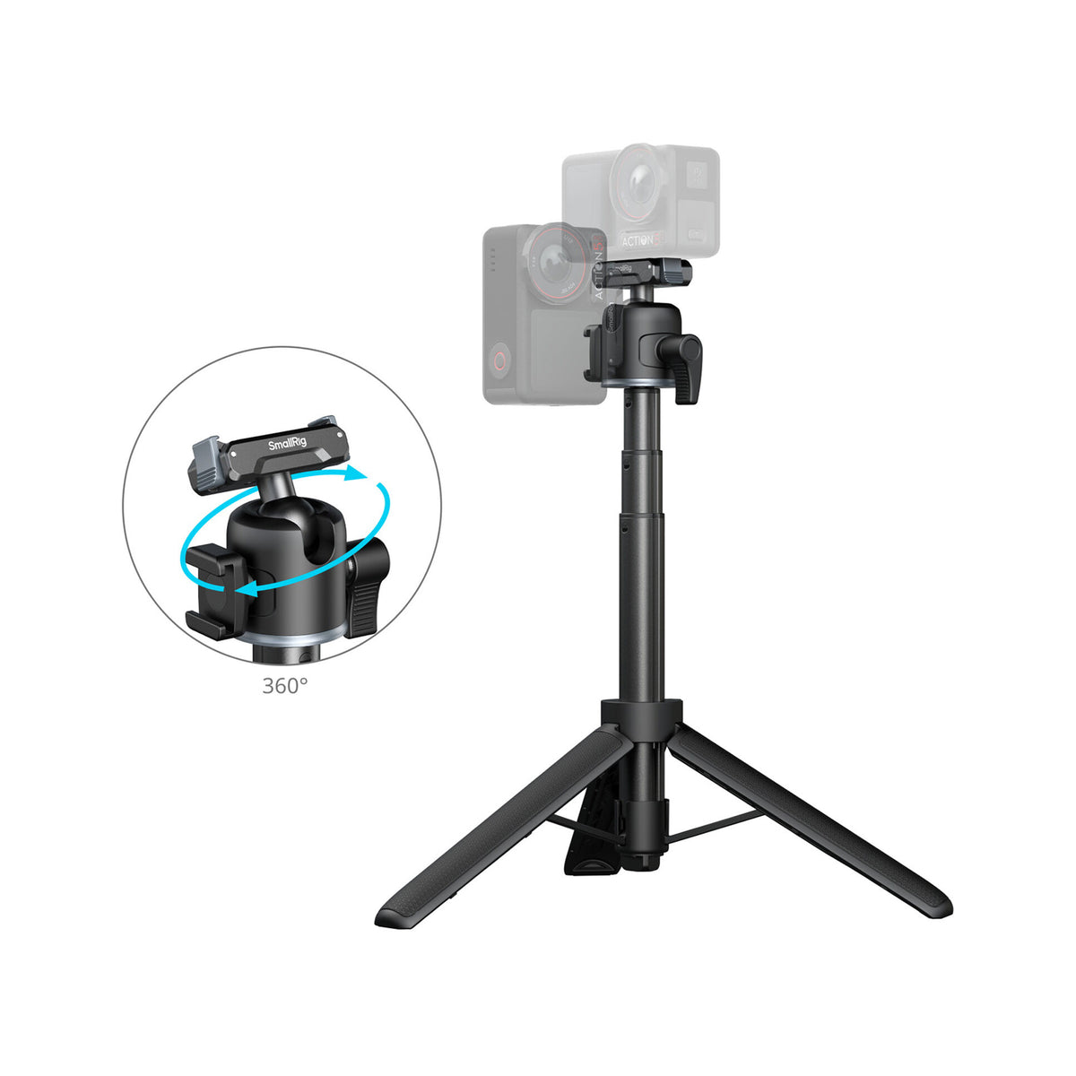 SmallRig Telescoping Handgrip/Tripod for Action Cameras-5435