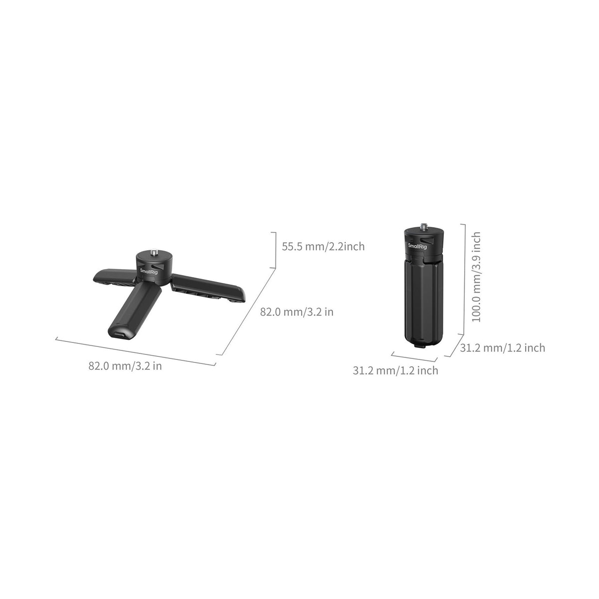 SmallRig Quick Release Tripod for DJI Osmo Pocket 4/3/Xtra Muse (Black)-6049