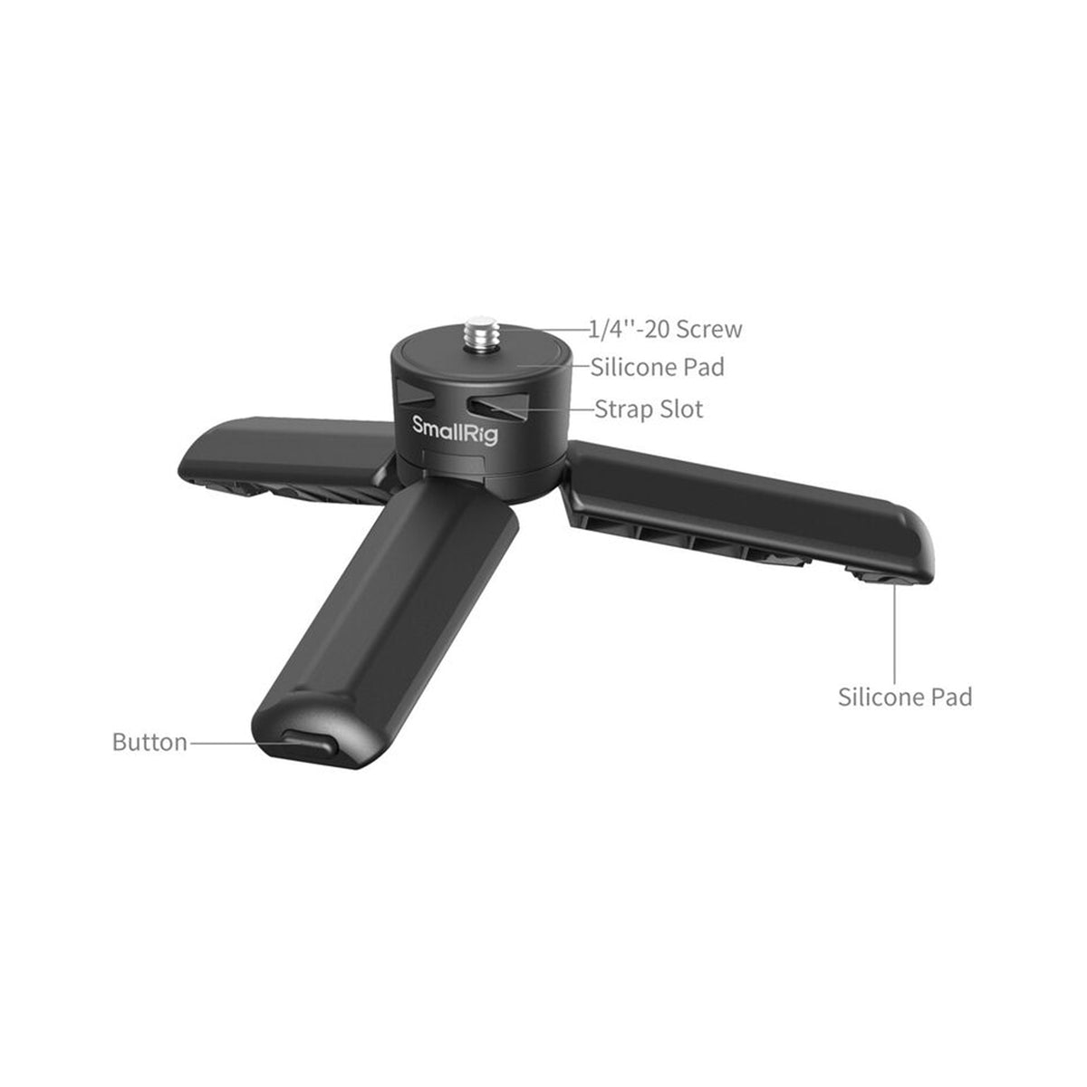 SmallRig Quick Release Tripod for DJI Osmo Pocket 4/3/Xtra Muse (Black)-6049