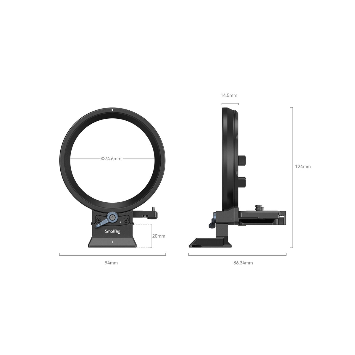 SmallRig Rotatable Horizontal-to-Vertical Mount Plate Kit for Canon EOS R Series (4300)