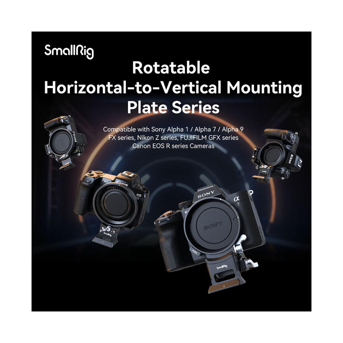 SmallRig Rotatable Horizontal-to-Vertical Mount Plate Kit for Canon EOS R Series (4300)
