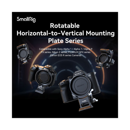 SmallRig Rotatable Horizontal-to-Vertical Mount Plate Kit for Canon EOS R Series (4300)