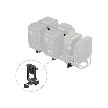 SmallRig Rotatable V-Mount Battery Plate with Dual V-Locks and 15mm Dual Rod Clamp -6273