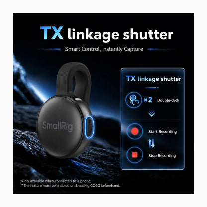 SmallRig S70-A Wireless Microphone (All-in-One) (Black) 5714