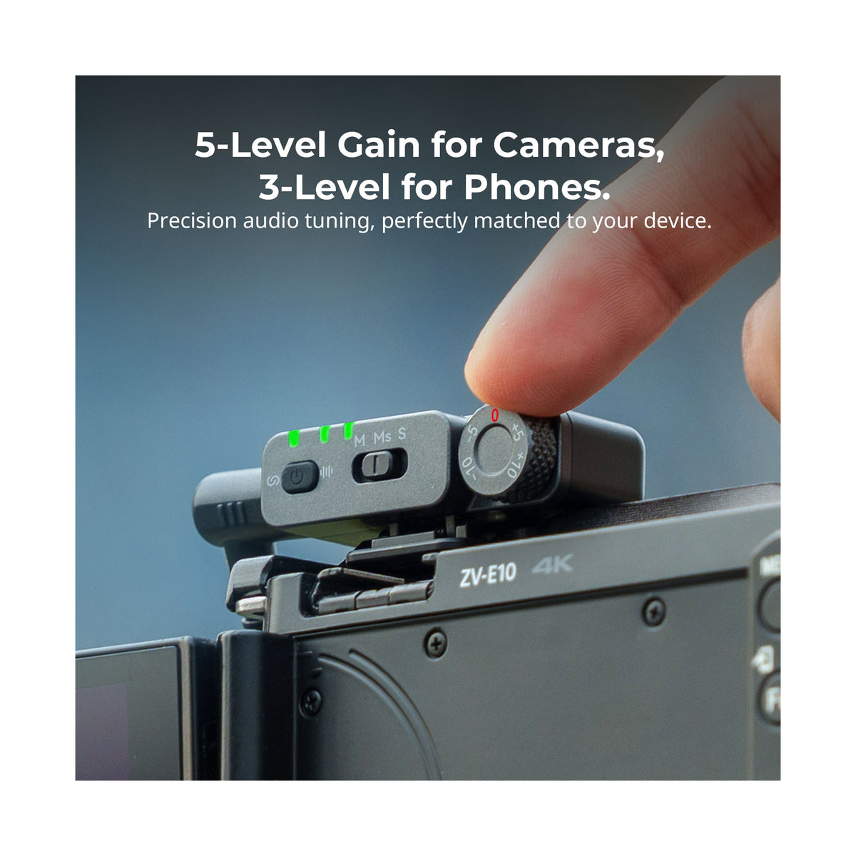 SmallRig S 70 Wireless Microphone with Multi-Device Compatibility (Black) 6526
