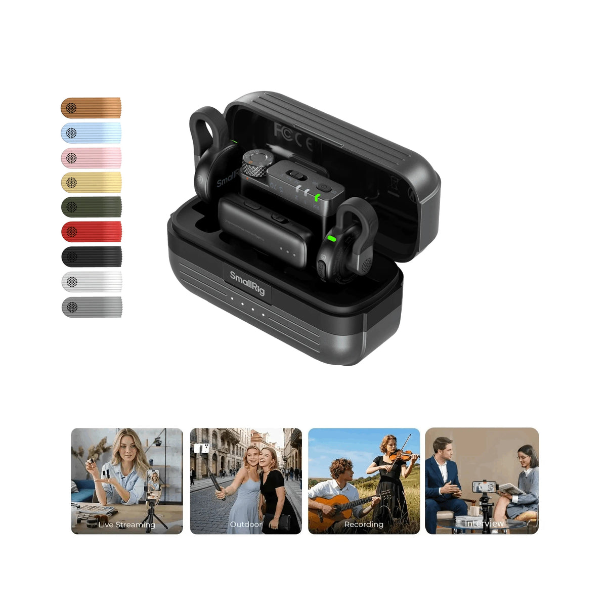 SmallRig S 70 Wireless Microphone with Multi-Device Compatibility (Black) 6526