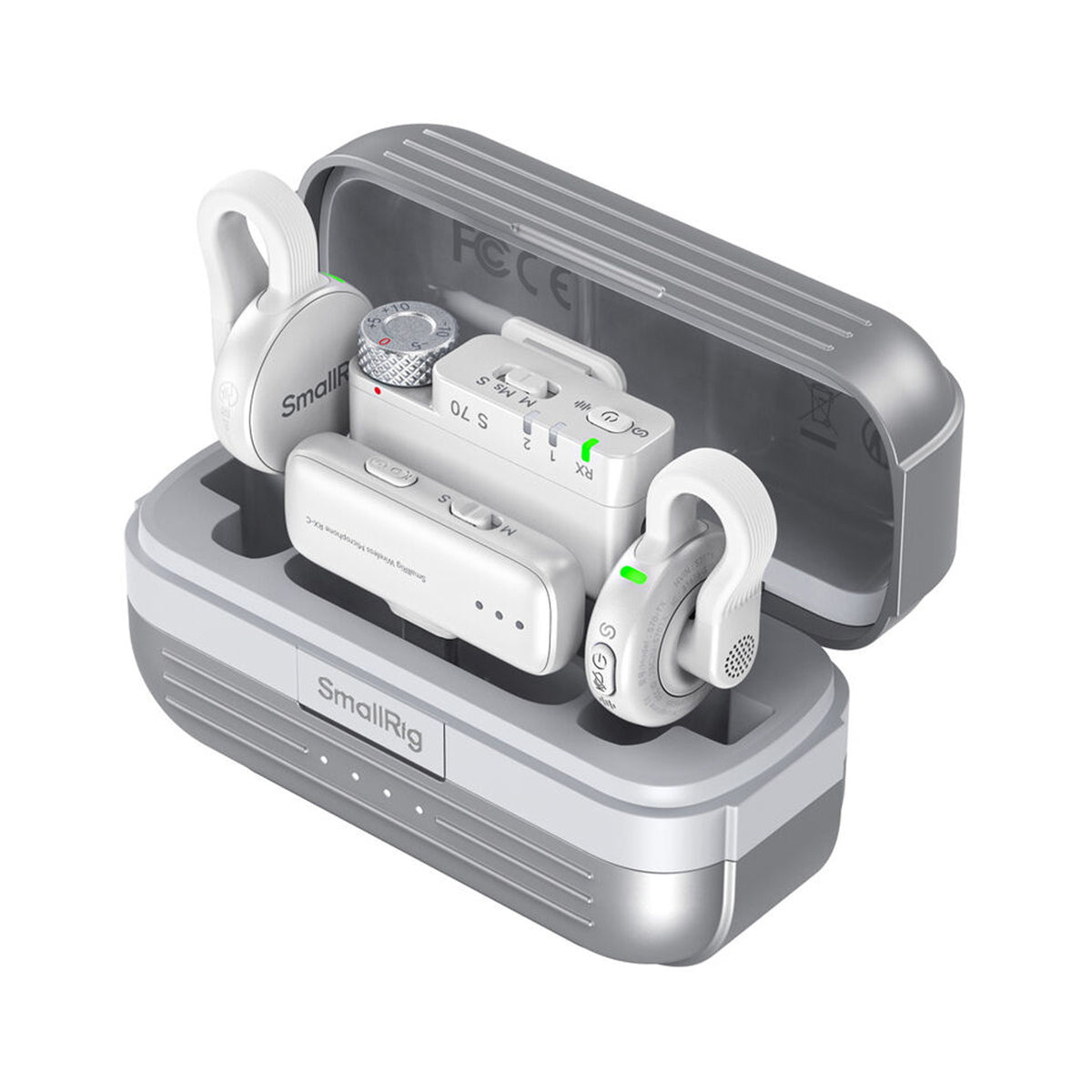 SmallRig S 70 Wireless Microphone with Multi-Device Compatibility (White) — 5716