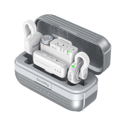 SmallRig S 70 Wireless Microphone with Multi-Device Compatibility (White) — 5716