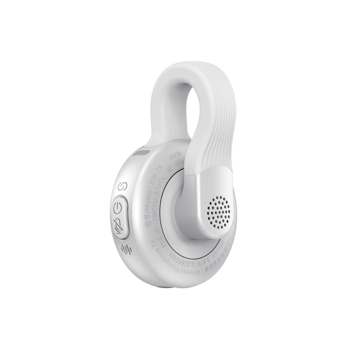 SmallRig S 70 Wireless Microphone with Multi-Device Compatibility (White) — 5716