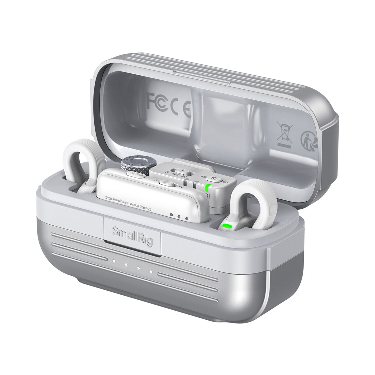 SmallRig S 70 Wireless Microphone with Multi-Device Compatibility (White) — 5716