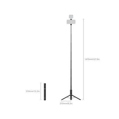 SmallRig ST30 Lite One-Touch Deploy Selfie Stick Tripod with Bluetooth Trigger-5291