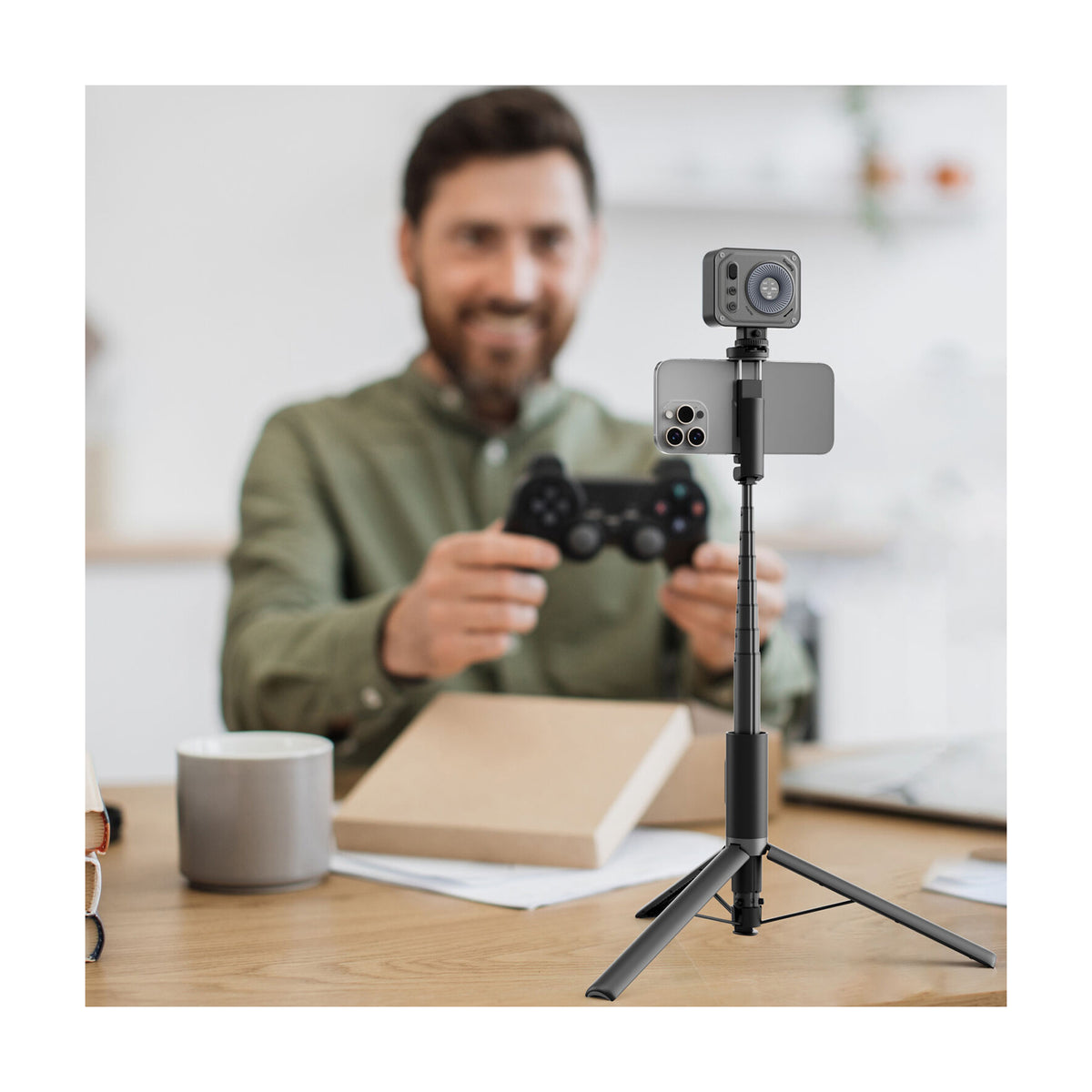 SmallRig ST30 Lite One-Touch Deploy Selfie Stick Tripod with Bluetooth Trigger-5291
