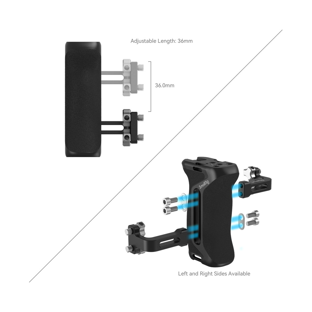 SmallRig Side Handle with 1/4"-20 Screws – 4015