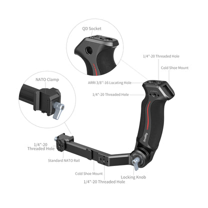 SmallRig Sling Handle for DJI RS 2 / RSC 2 / RS 3 / RS 3 Pro / RS 3 Mini / RS 4 / RS 4 Pro / RS 4 Mini / RS 5 3028E