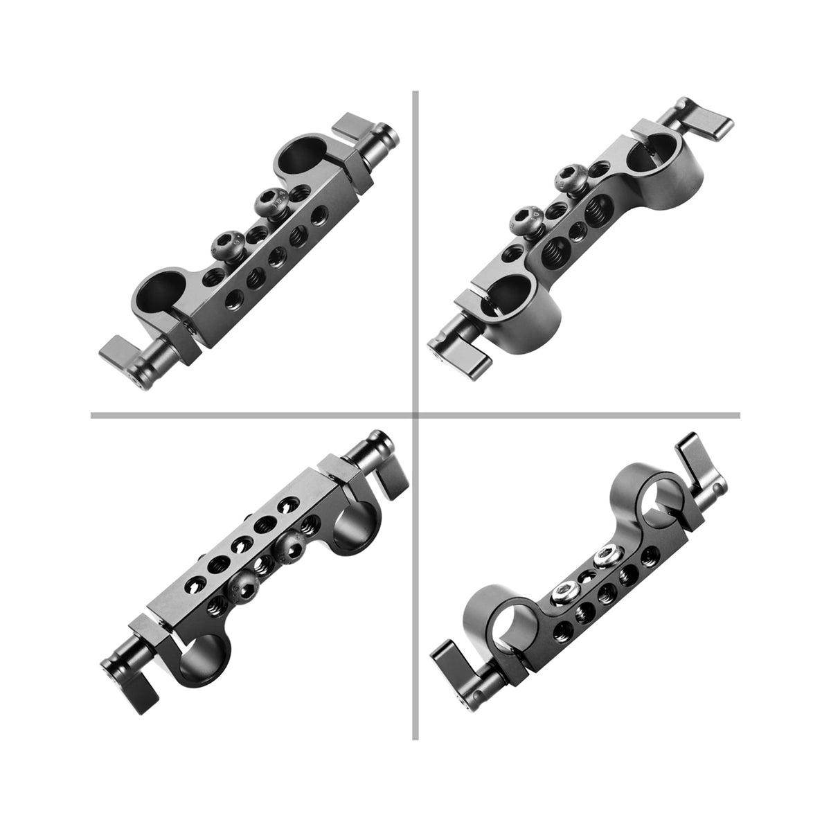 SmallRig Super Lightweight 15mm Rod Clamp (2pcs) 2061
