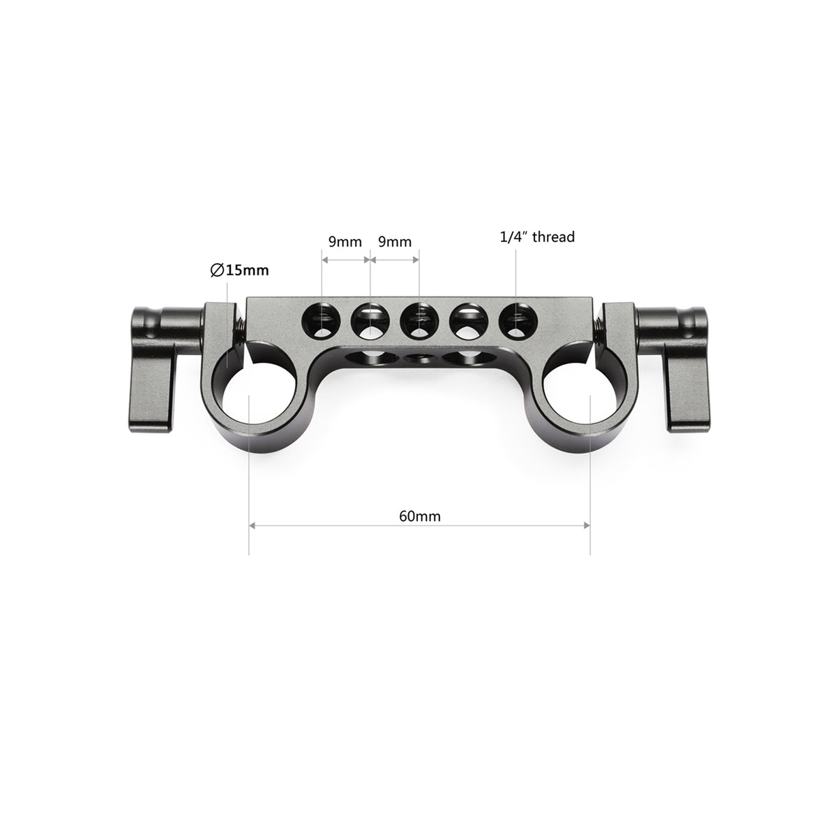 SmallRig Super Lightweight 15mm Rod Clamp (2pcs) 2061