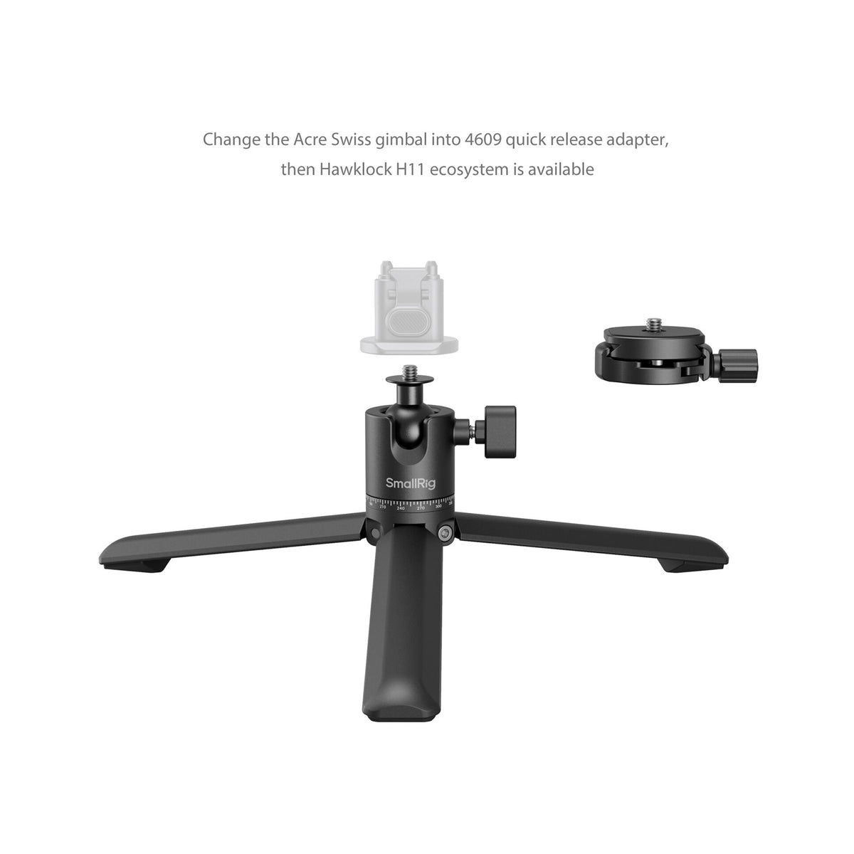 SmallRig Tabletop Tripod with Arca-Type Quick Release Plate and Mini Ball Head-4630
