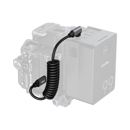 SmallRig USB-C Coiled Cable (Right Angle, 13.8")-5730