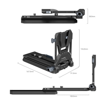 SmallRig V-Lock Battery Plate with 15mm LWS Base Kit for Small Cinema Cameras-4323