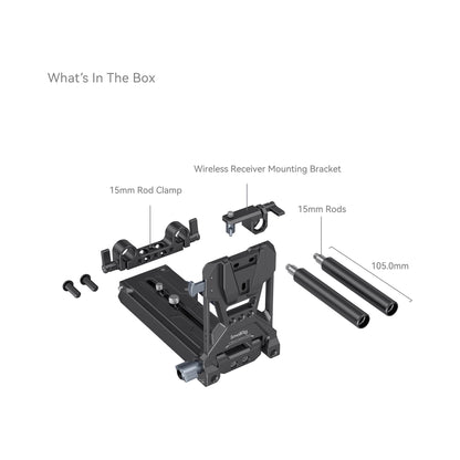 SmallRig V-Lock Battery Plate with 15mm LWS Base Kit for Small Cinema Cameras-4323