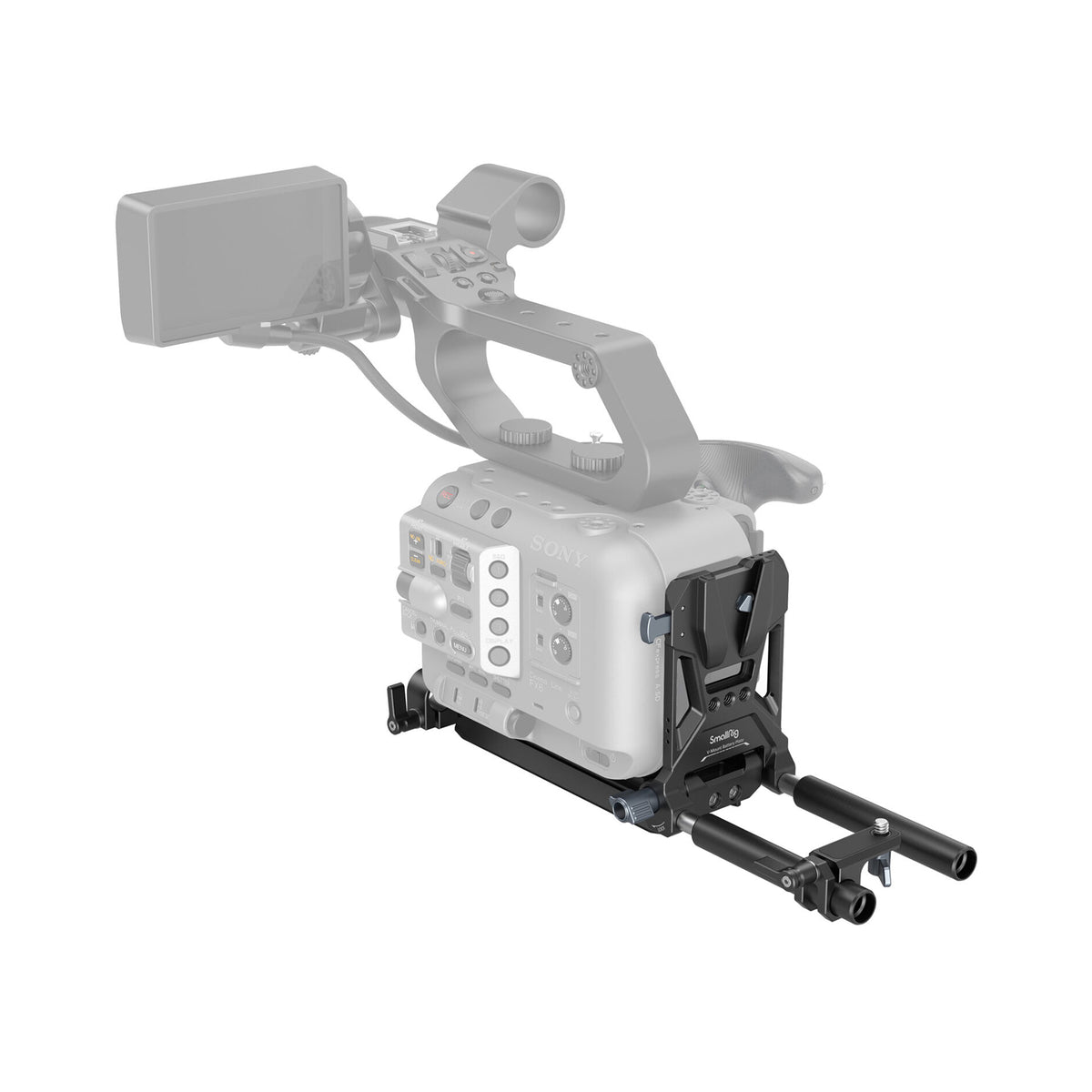SmallRig V-Lock Battery Plate with 15mm LWS Base Kit for Small Cinema Cameras-4323