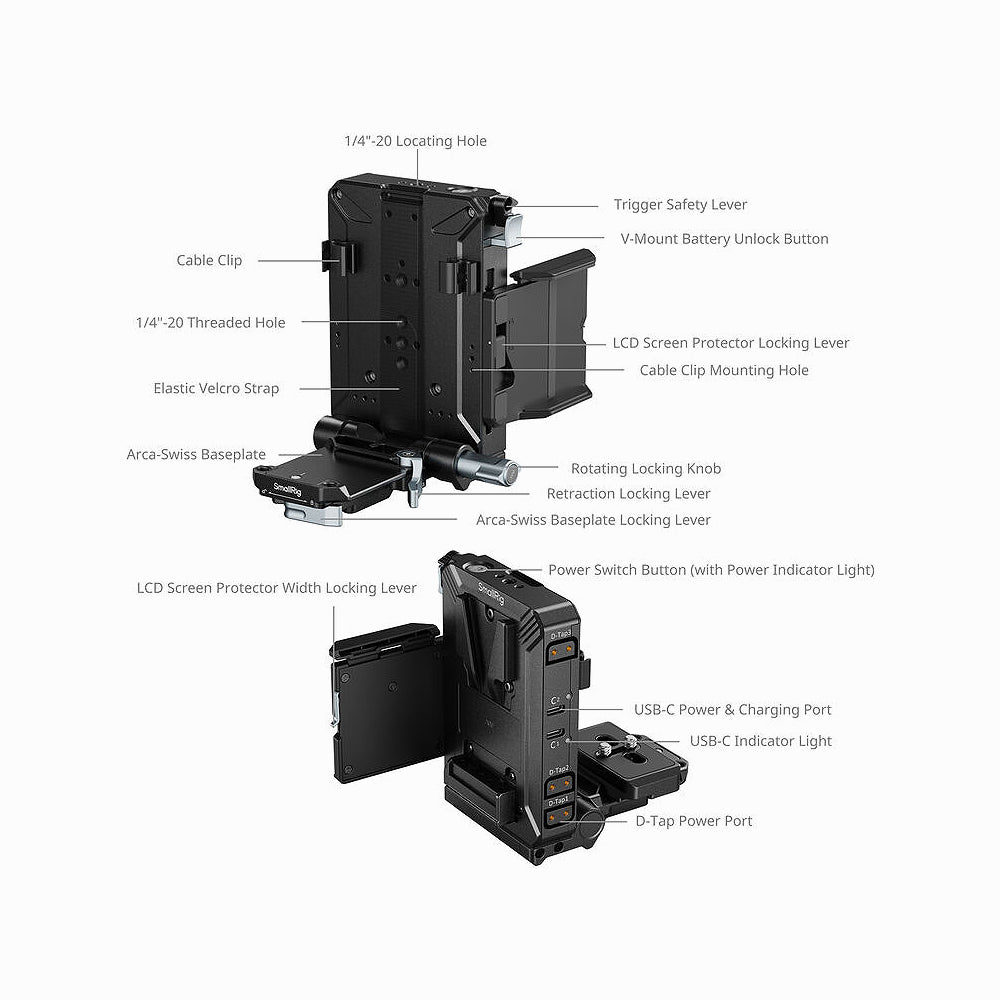 SmallRig V-Mount Battery Mount Plate Kit 5227