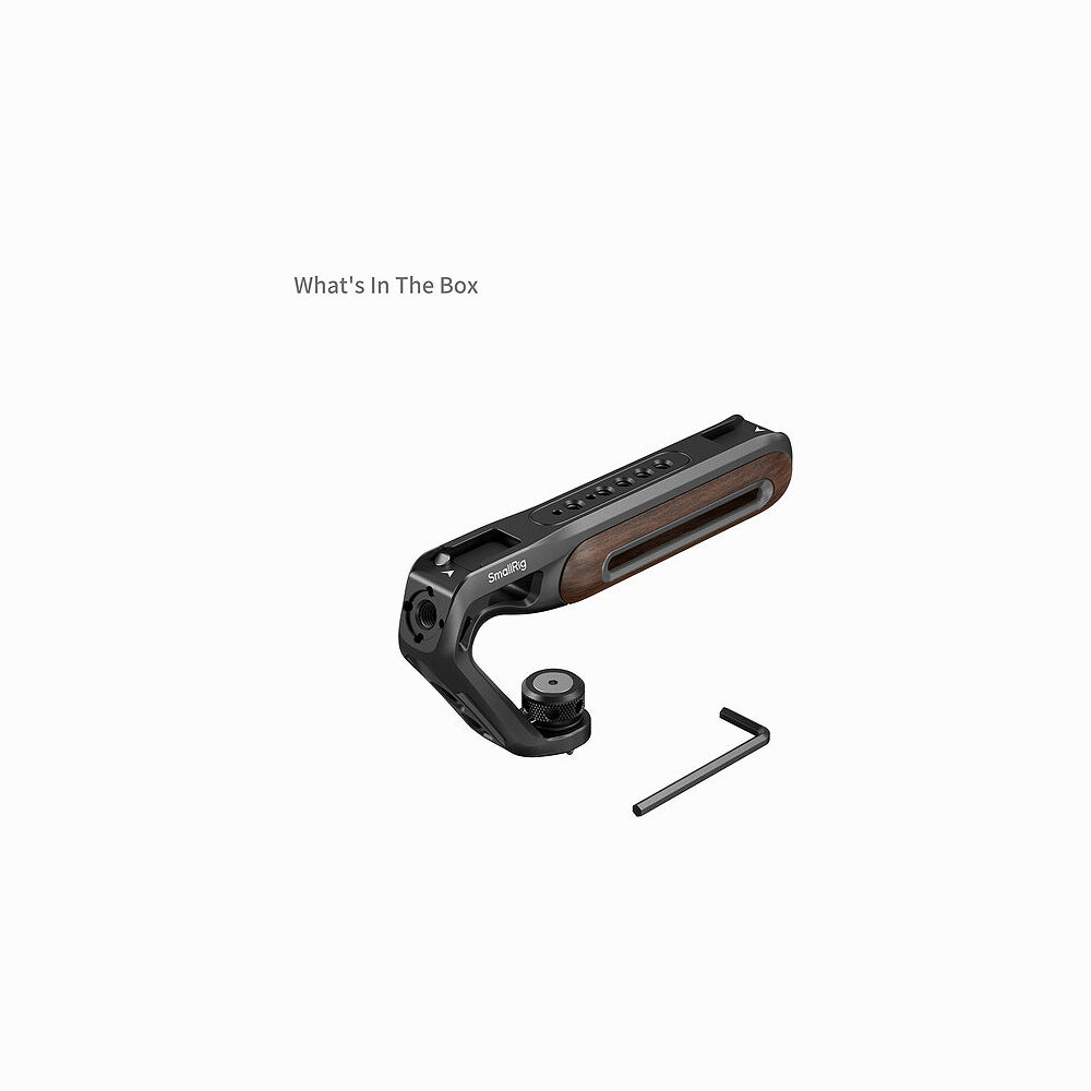 SmallRig Wooden Top Handle with 1/4"-20 & 3/8"-16 Locating Screw-5252