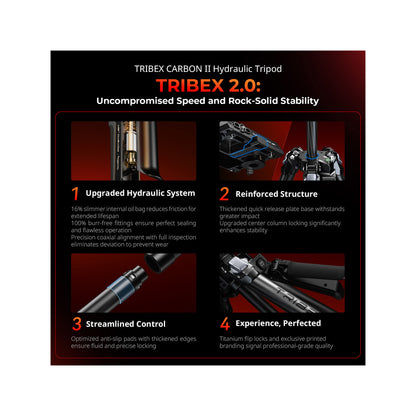 SmallRig  5755 x Potato Jet TRIBEX Carbon II Tripod with Fluid Head
