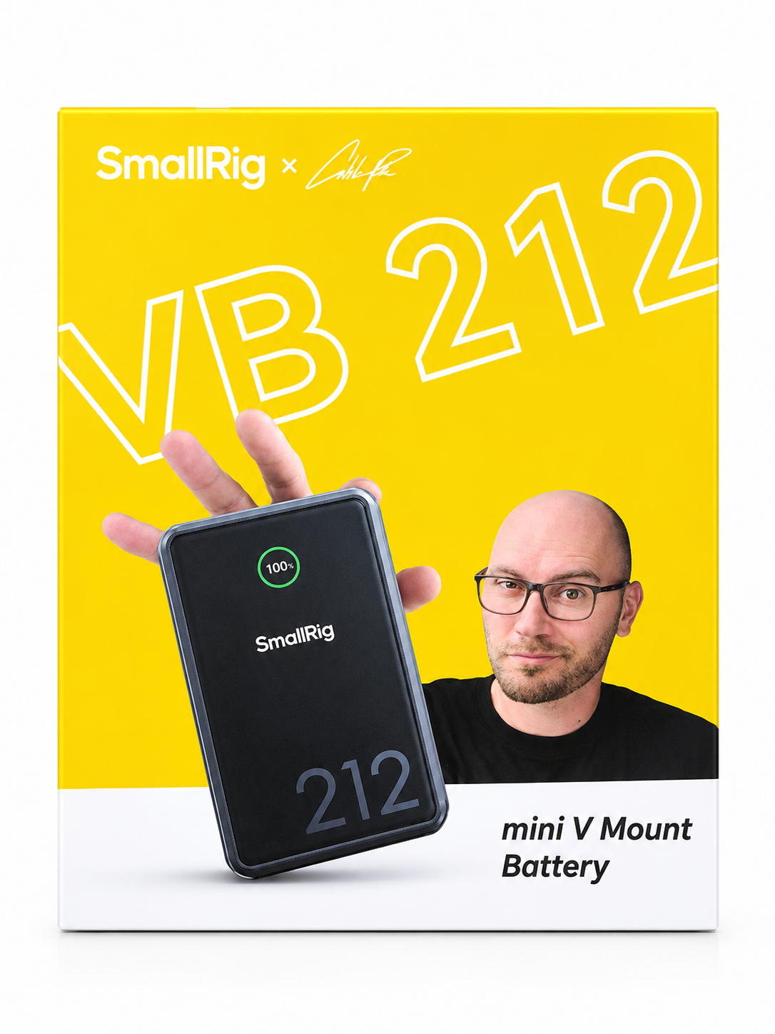 SmallRig x Caleb Pike VB212 Mini V-Mount Battery – B Version, 4293B