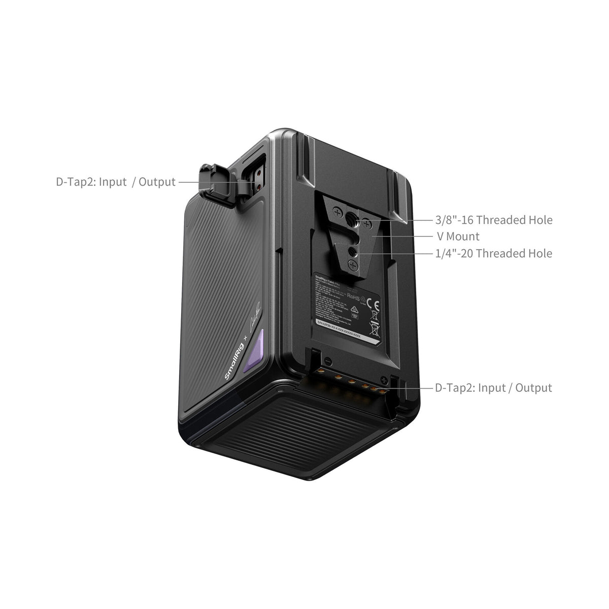 SmallRig x Caleb Pike VB212 Mini V-Mount Battery – B Version, 4293B