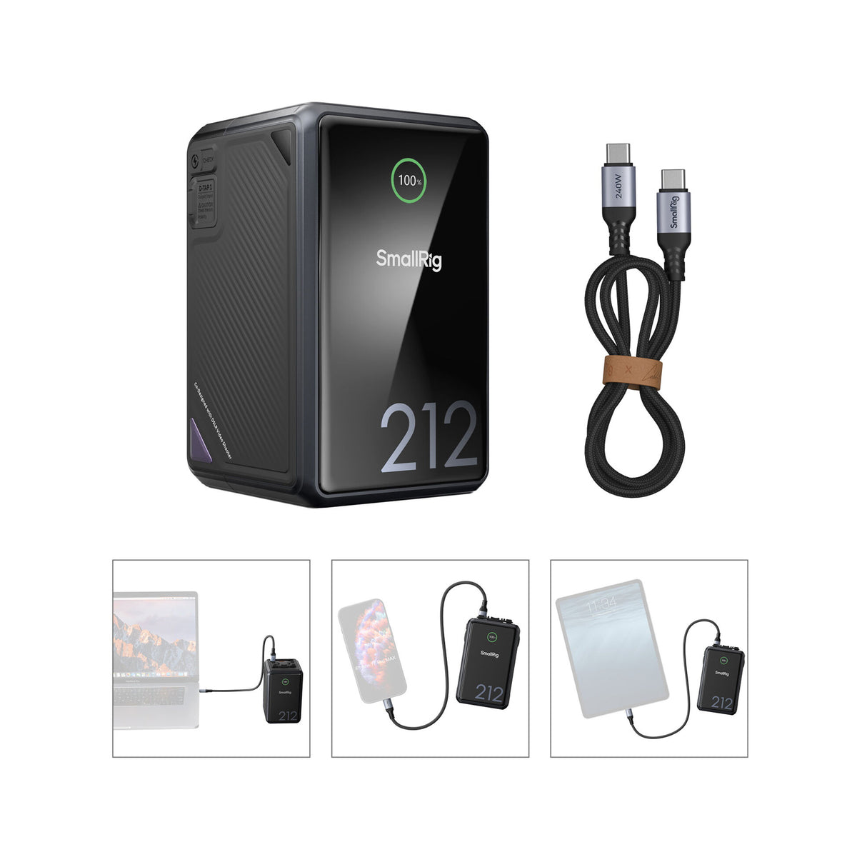 SmallRig x Caleb Pike VB212 Mini V-Mount Battery – B Version, 4293B