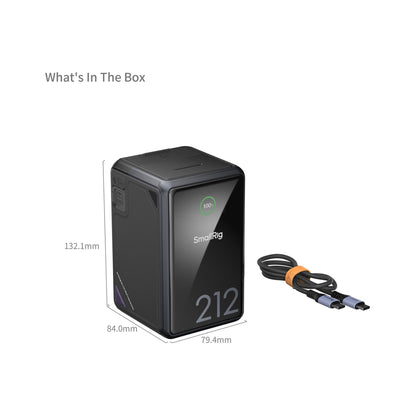 SmallRig x Caleb Pike VB212 Mini V-Mount Battery – B Version, 4293B