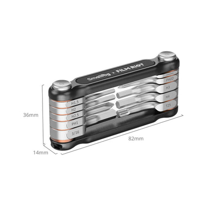 SmallRig x FILM RIOT 10-in-1 Detent Folding Multi-Tool Kit (Black) 4375