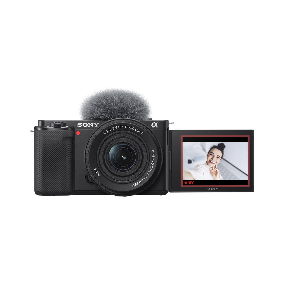 Sony ZV-E10 Mirrorless Camera with 16-50mm f/3.5-5.6 II Lens (Black)