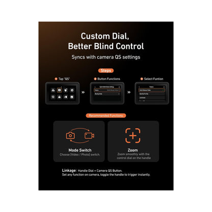 TELESIN Bluetooth Remote Grip Kit for DJI Osmo Action 6 — S6-FMS-39-TDJ