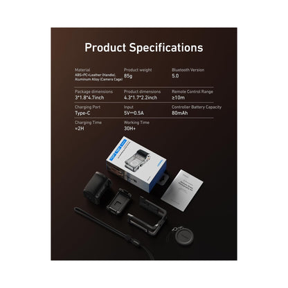 TELESIN Bluetooth Remote Grip Kit for DJI Osmo Action 6 — S6-FMS-39-TDJ